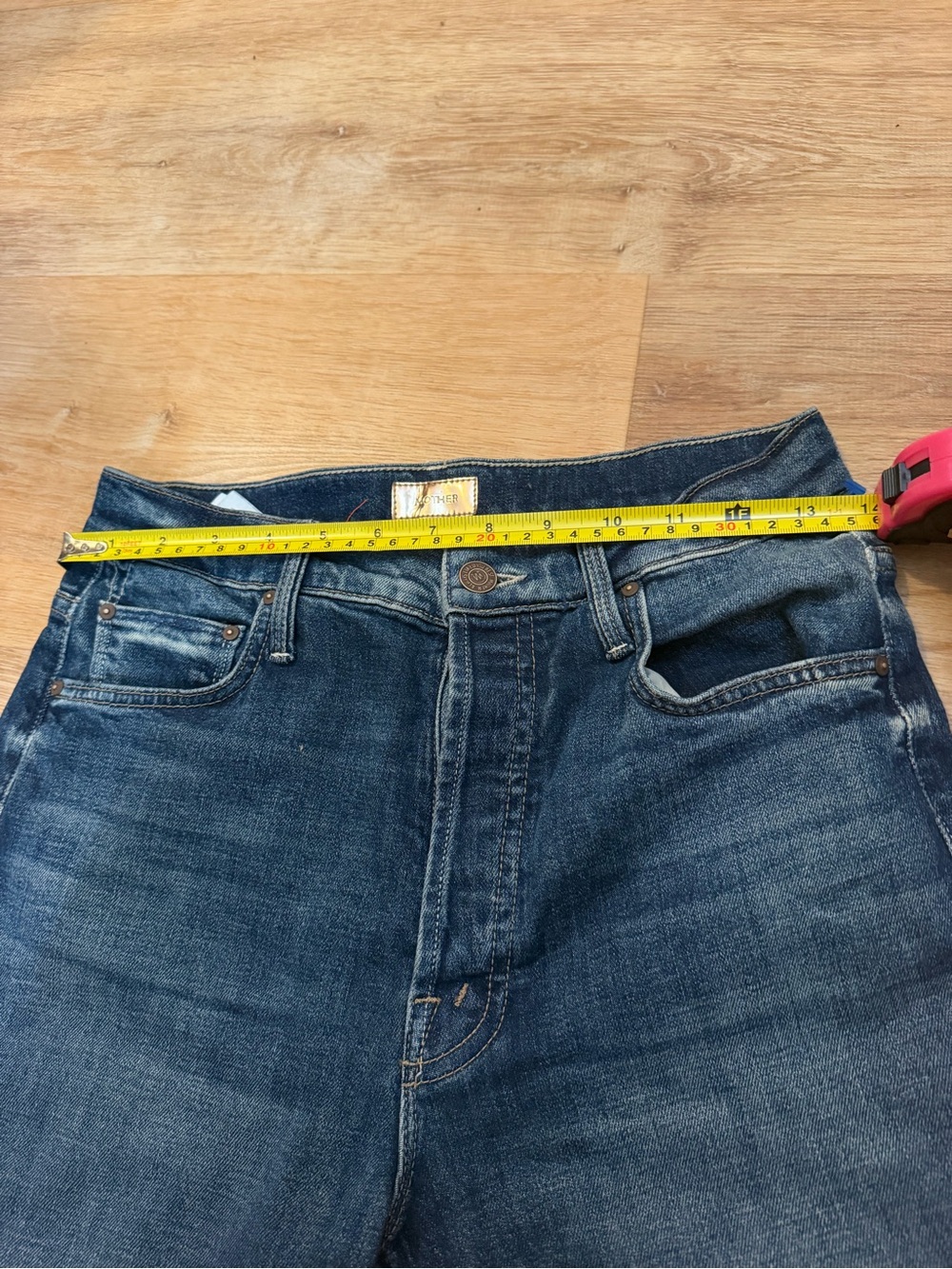 MOTHER The Tomcat Ankle Jeans Size 26 Sun Embroidery Button Fly Straight Leg - Picture 13 of 16